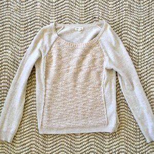 Anthropologie Silence + Noise Sweater Pullover Ivory Cream Soft S